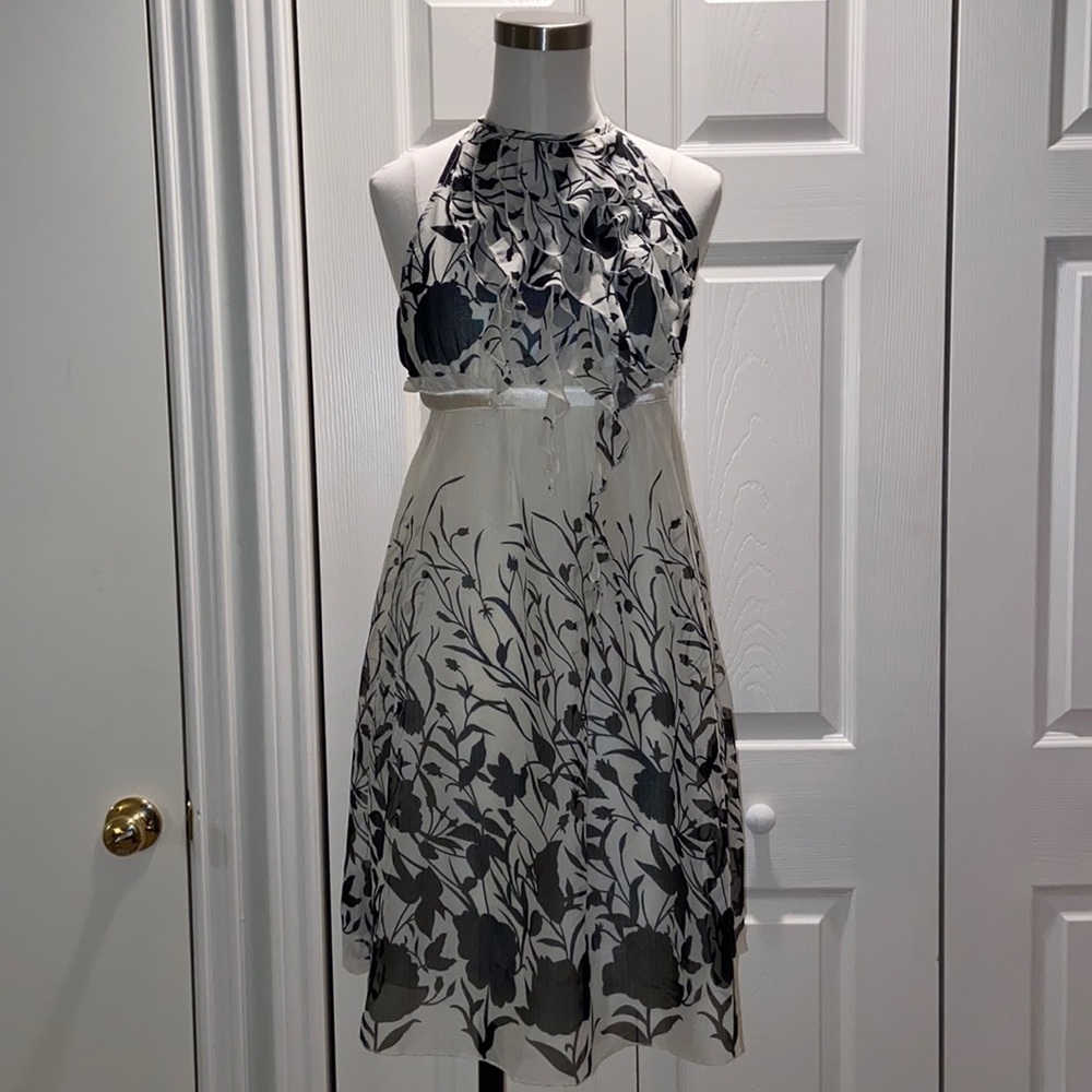 Fun 2 Fun Halter Backless Floral Dress